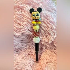 Mickey Mouse Themed Pen with Beaded Design